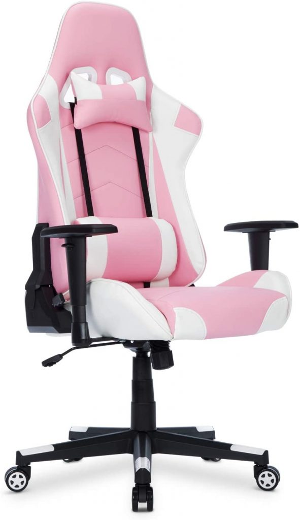 silla para IntimaTe WM Heart rosa y blanca